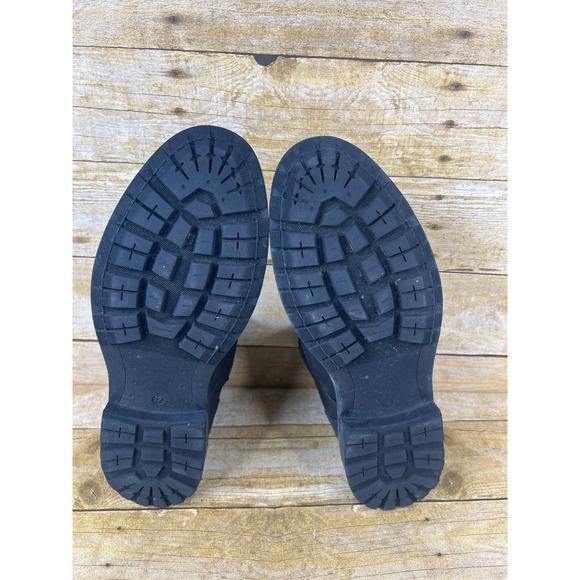 Men's Perry Ellis Black Ankle Boots Size 12 Lace Up Buckle Accent Casual - Picture 9 of 9